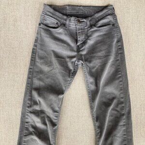 Levi's Mens 511 Jeans in Gray, Size W28 L32